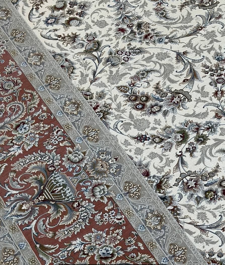 فرش رزگل کرم 1500 شانه — تصویر ۳
