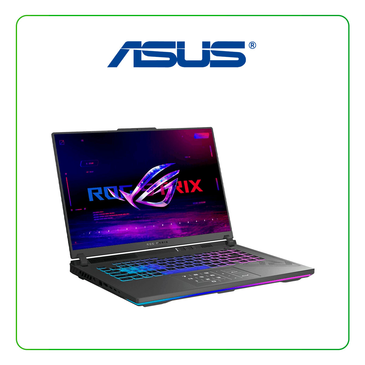 لپ تاپ گیمینگ ایسوس ASUS ROG Strix G614JV/i7(13650HX)/ 16GB/ 512GB SSD/ 8GB 4060/ WUXGA — تصویر ۹
