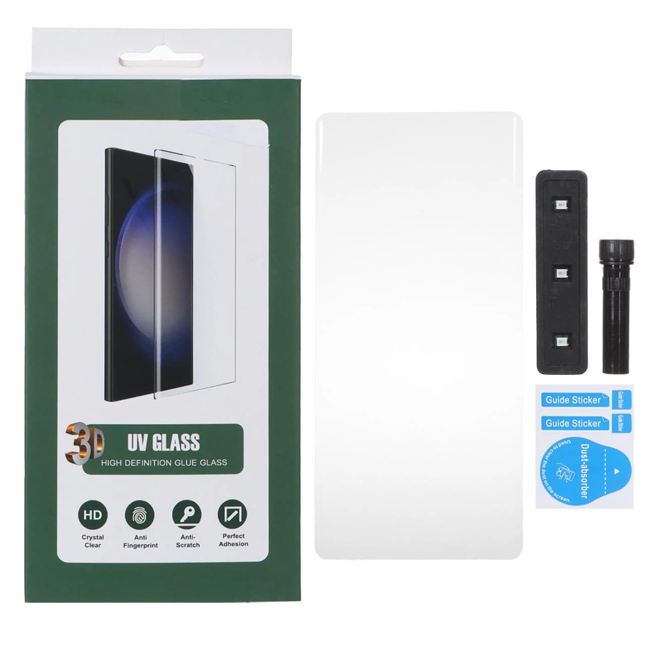 محافظ صفحه نمایش شیشه ای UV 3D Glass مدل Samsung Galaxy Note20 Ultra (پک دار) — تصویر ۲