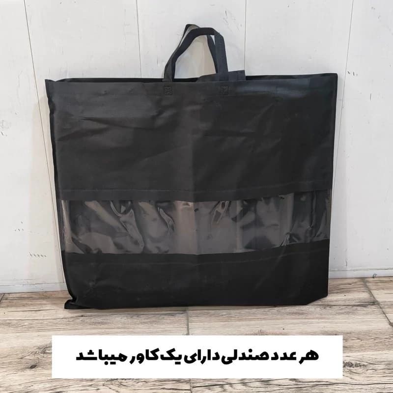 ست صندلی ساحلی تاشو سوئدی با میز چوب طبیعی — تصویر ۸