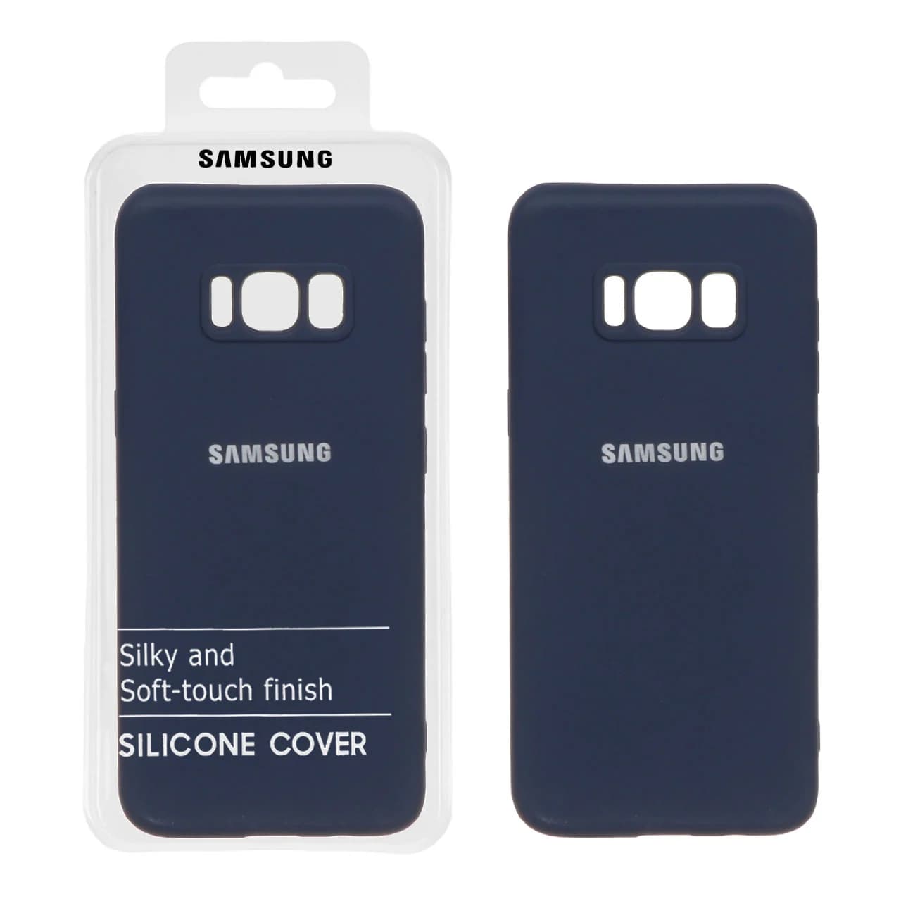 قاب نیو سیلیکون محافظ لنزدار RFF مدل Samsung Galaxy S8 – سرمه ای (پک دار) — تصویر ۲