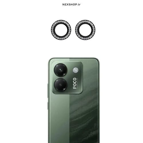 محافظ لنز نگینی دوربین گوشی شیائومی POCO M7pro — تصویر ۳
