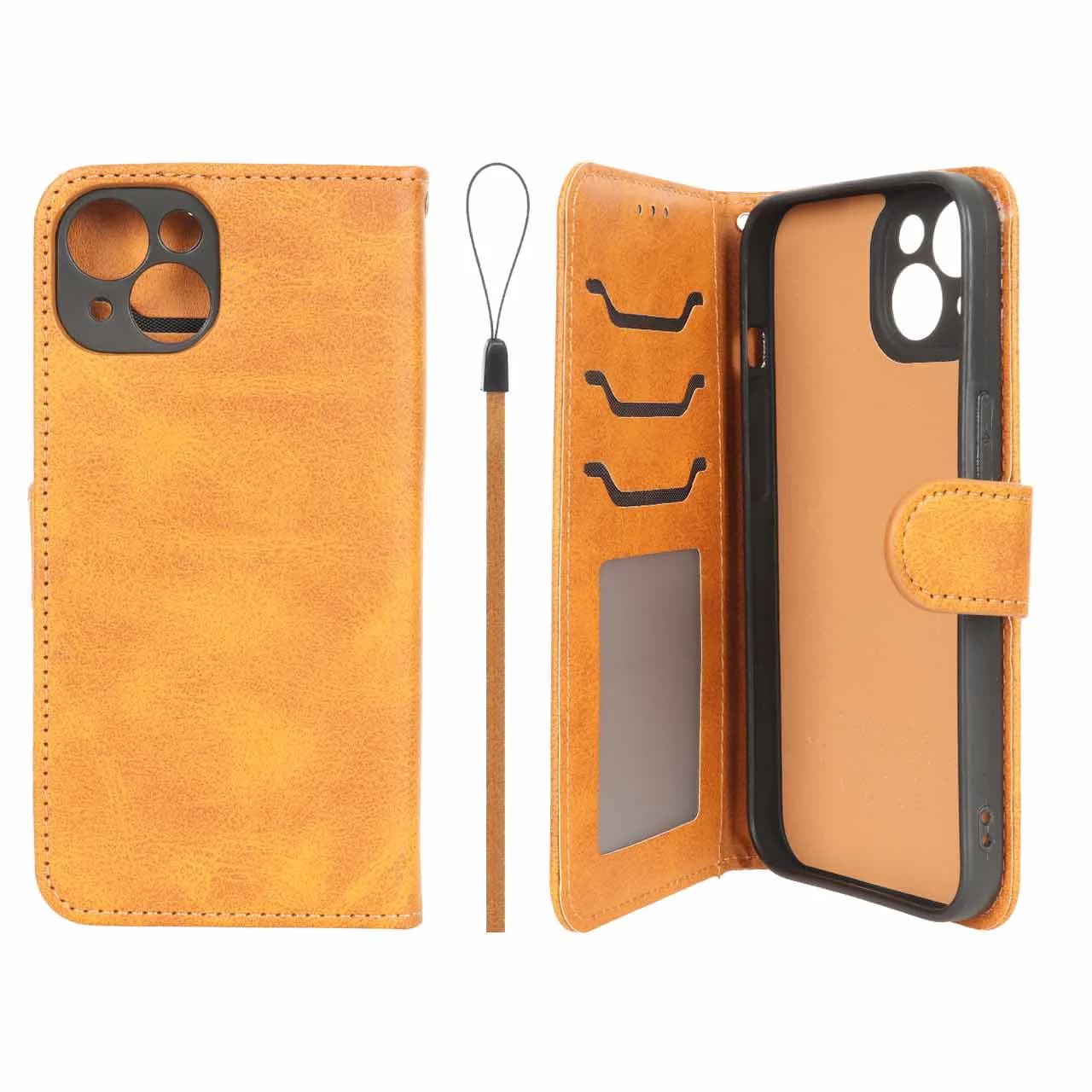 کیف موبایل مگنتی درجه یک داخل خز MNC Plus مدل Apple iPhone 13 / iPhone 14 — تصویر ۳