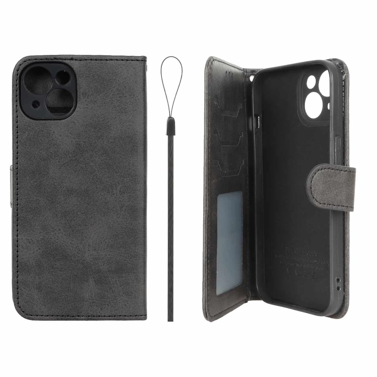 کیف موبایل مگنتی درجه یک داخل خز MNC Plus مدل Apple iPhone 13 / iPhone 14 — تصویر ۶
