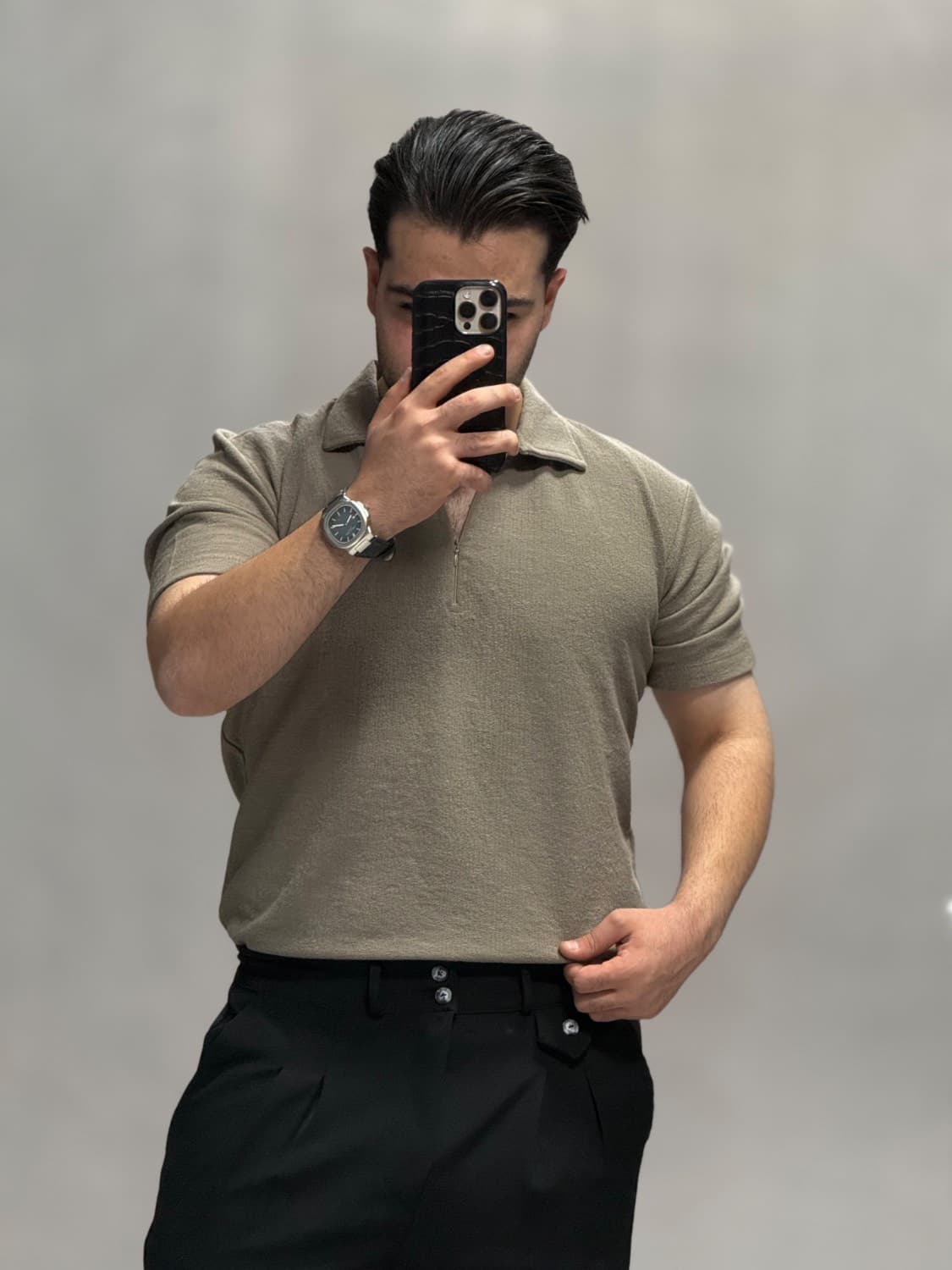 پولوشرت نیم زیپ کلاسیک_00333 — تصویر ۱۱
