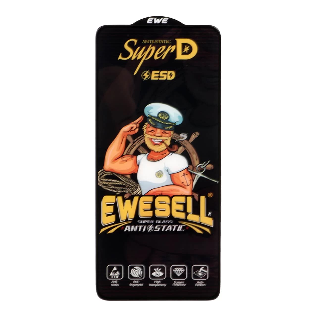 محافظ صفحه نمایش شیشه ای Full Cover Super D Esd Ewesell مدل Xiaomi Poco X3 / Poco X3 Pro / Redmi Note 9S / Redmi Note 9 Pro / Redmi Note 9 Pro Max / Poco F5 Pro / Mi 12T / Mi 12T Pro / Mi 11T / Mi 11T