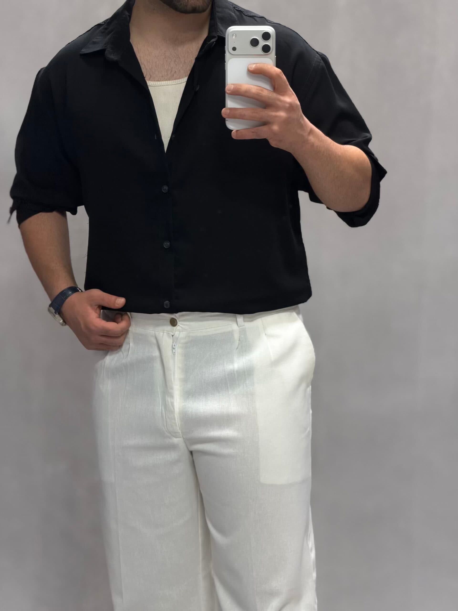 پیراهن باکسی بیسیک لخت در 8 رنگ-00294 — تصویر ۶