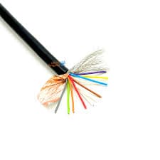 کابل افشان با شیلد بافته و فویل 24AWG (9 رشته) حلقه 100 متری