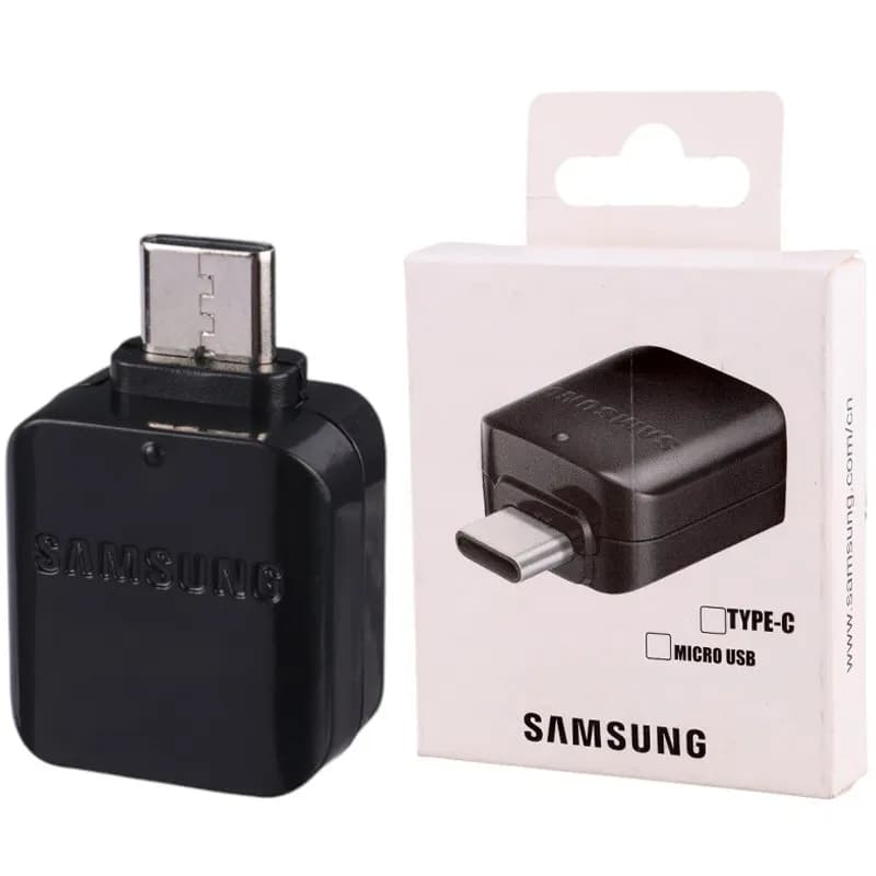 مبدل OTG USB-C سامسونگ مدل EP-TA20EWEYGWW به همراه تبدیل Micro USB