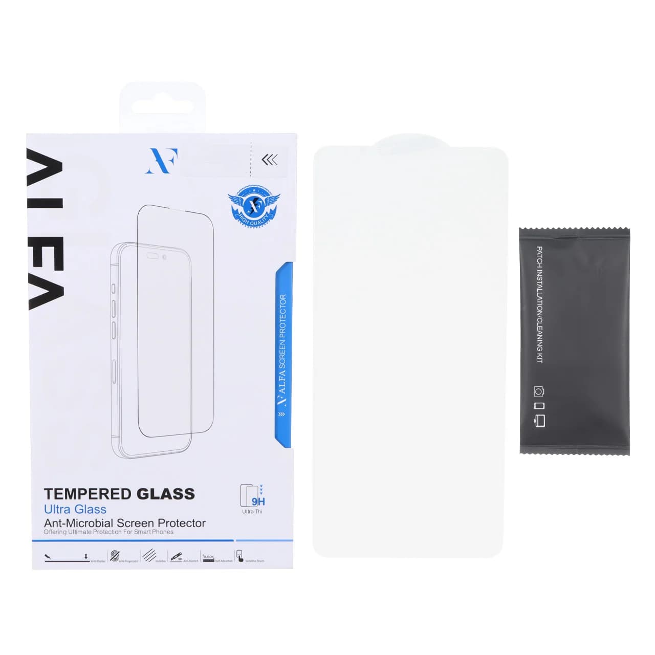 محافظ صفحه نمایش شیشه ای اورجینال ALFA بدون حاشیه Samsung Galaxy S26 Ultra (پک دار)