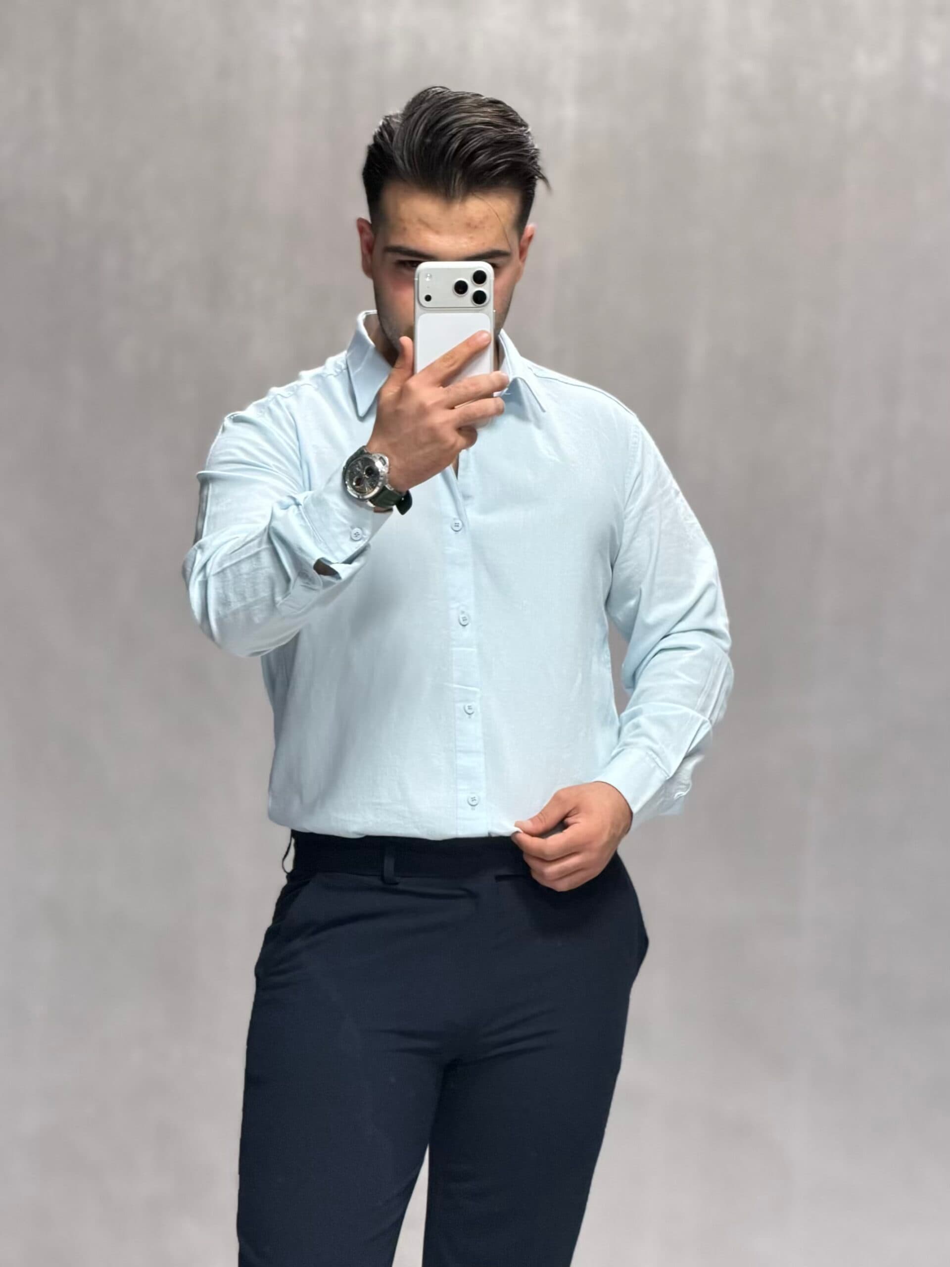 پیراهن کنفی کلاسیک در 4 رنگ-00284 — تصویر ۹