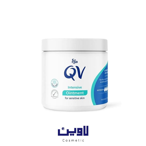 کرم مرطوب کننده کاسه ای کیووی Qv مدل اینتنسیو حجم 450 گرم [اصل] — تصویر ۴