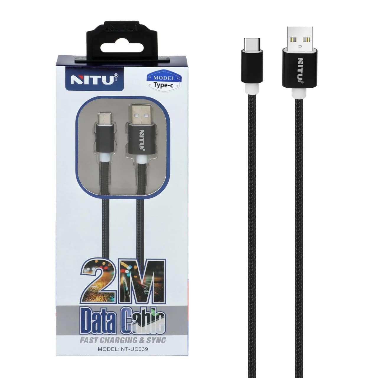 کابل شارژ 2 متری NITU Type-C مدل UC039 — تصویر ۲