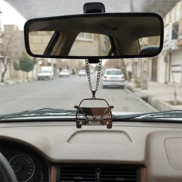 آویز خودرو طرح آریسان | پلاک و زنجیر استیل خاص و ماندگار — تصویر ۲
