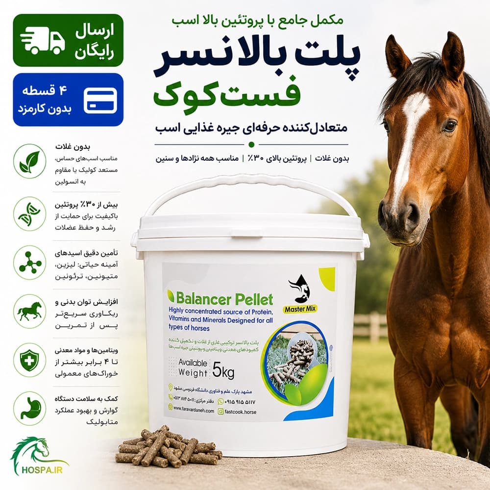 مکمل جامع با پروتیین بالا برای اسب: Pellet Balancer — تصویر ۲