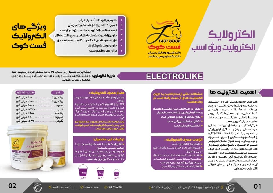 مکمل تامین الکترولیت اسب: Electrolike — تصویر ۴