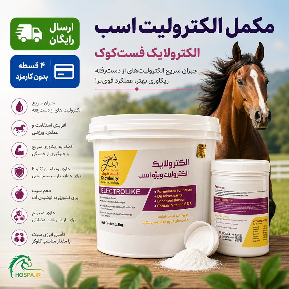 مکمل تامین الکترولیت اسب: Electrolike