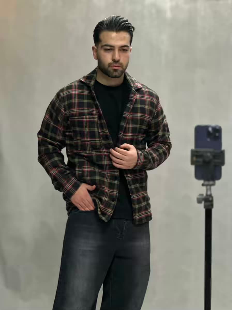 سویشرت کاپشنی پشمی داخل خز-00234 — تصویر ۱۰