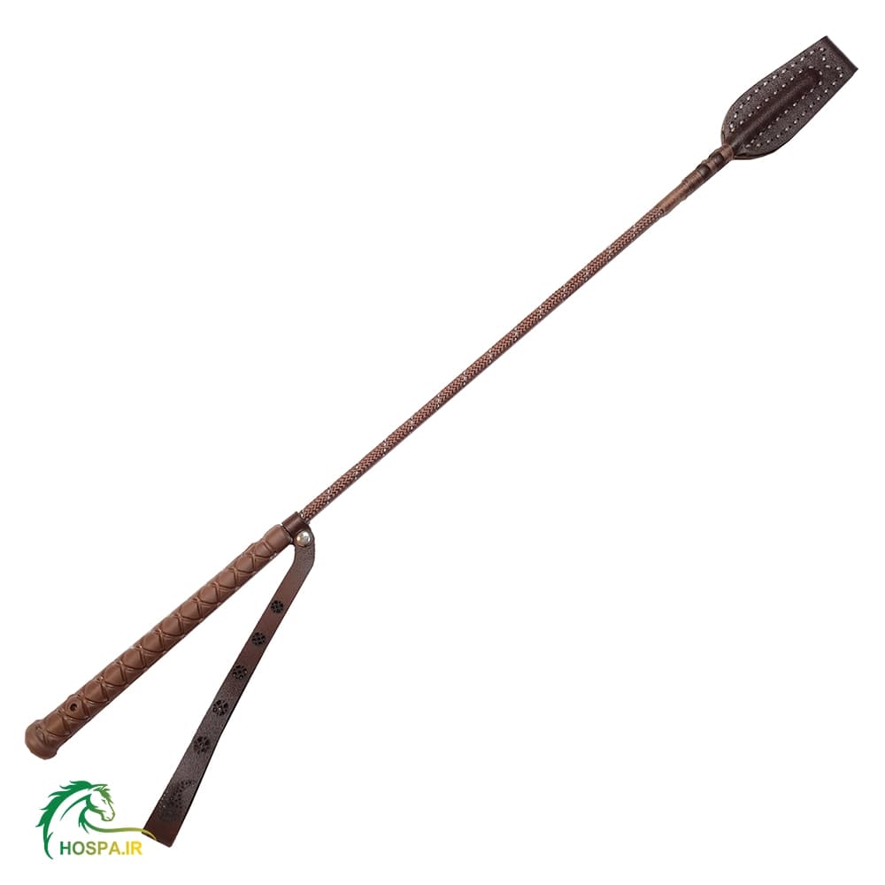 شلاق سوارکاری شادان با بند مُچی چرمی