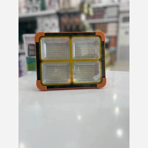 چراغ خورشیدی چهارخانه LED وارداتی اورجینال | شارژ با برق و خورشید + حالت پلیسی — تصویر ۷