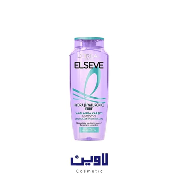 شامپو لورال مناسب موی چرب مدل hydra pure حجم 300 میل