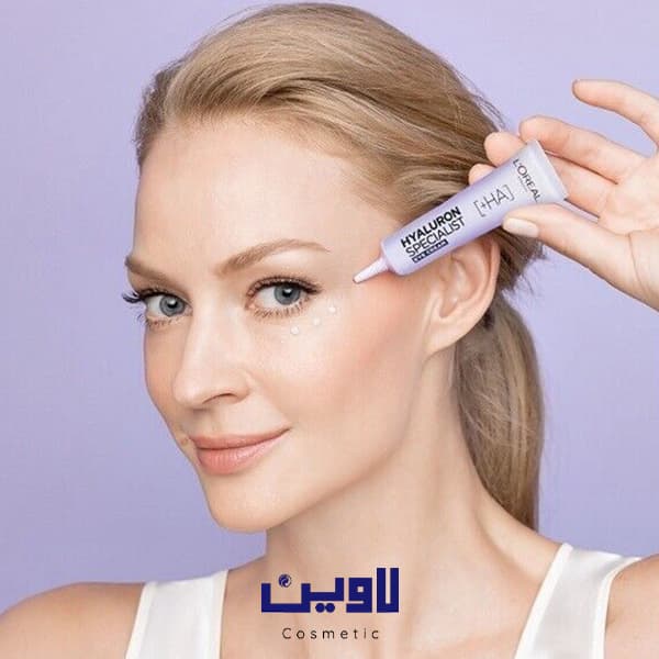 کرم دور چشم هیالورونیک اسید لورال Loreal Hyaluron HA+ Eye Cream حجم 15میل [اصل] — تصویر ۲