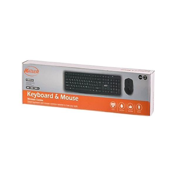 موس و کیبورد بیسیم Kaiser KWM-824 به همراه موس پد هدیه — تصویر ۴