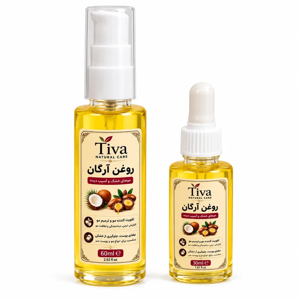 روغن ترکیبی آرگان و نارگیل تیوا Tiva برای پوست و مو با درصد بیشتر آرگان — تصویر ۵