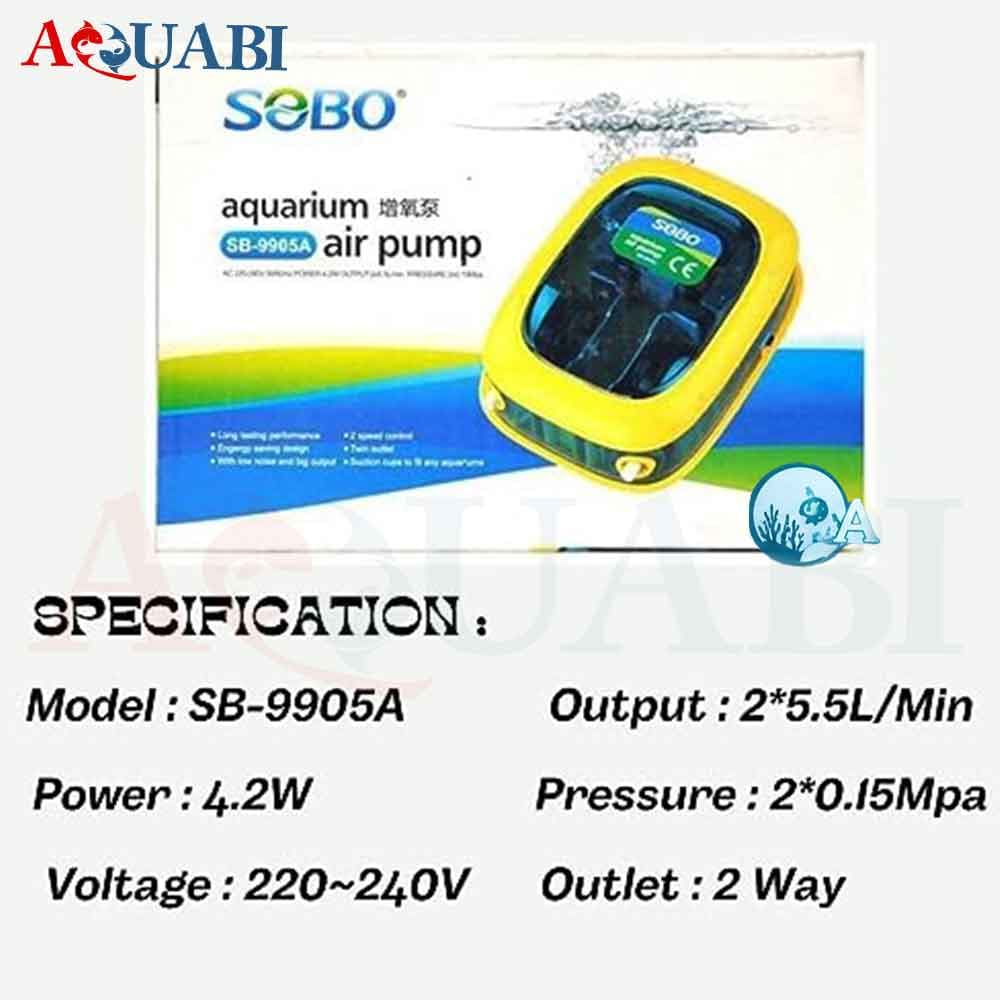 پمپ هوا دو خروجی سوبو SB-9905A — تصویر ۶
