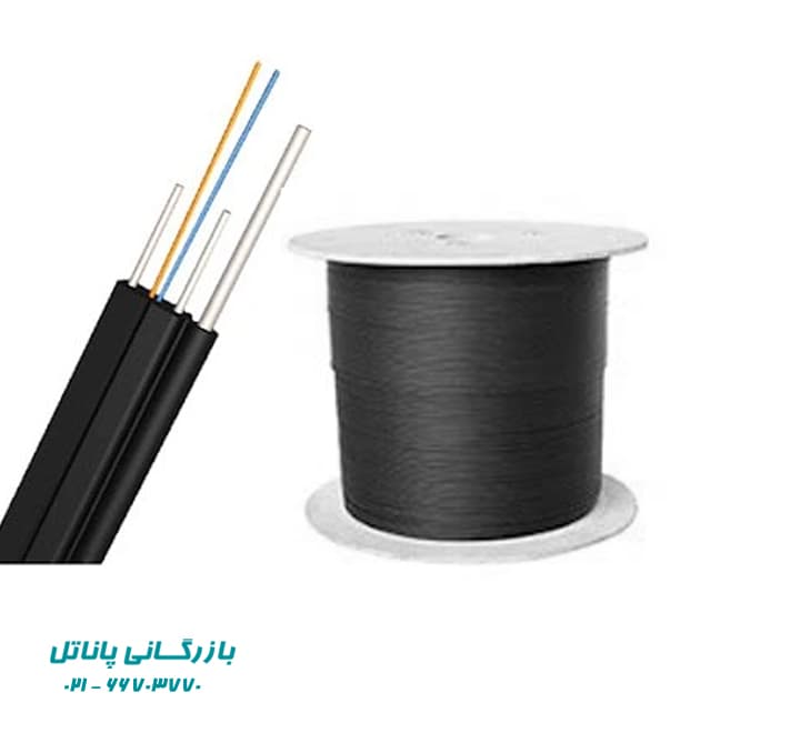 کابل دراپ فیبر نوری ۲ کور ۳ مهار
