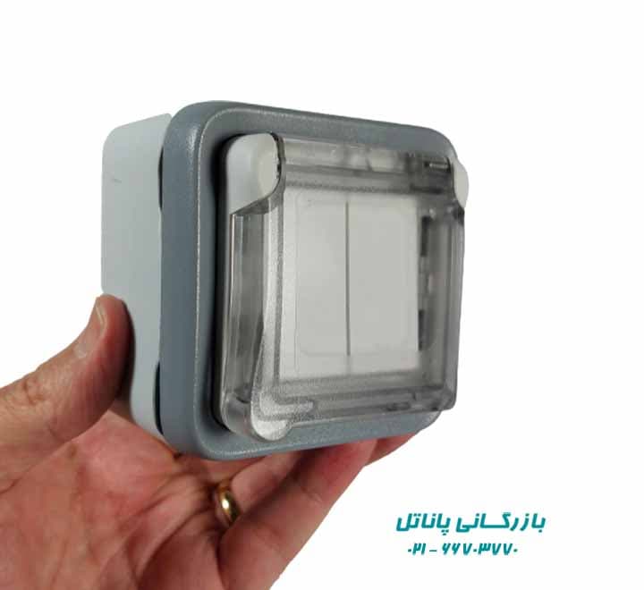 کلید دوپل روکار ضد آب پلکسو لگراند — تصویر ۵