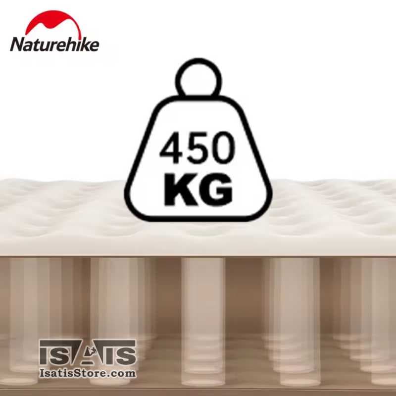 تشک بادی 3 نفره با پمپ داخلی شارژی مدل CNH23DZ10001 نیچر هایک NATUREHIKE Air Mattress — تصویر ۳