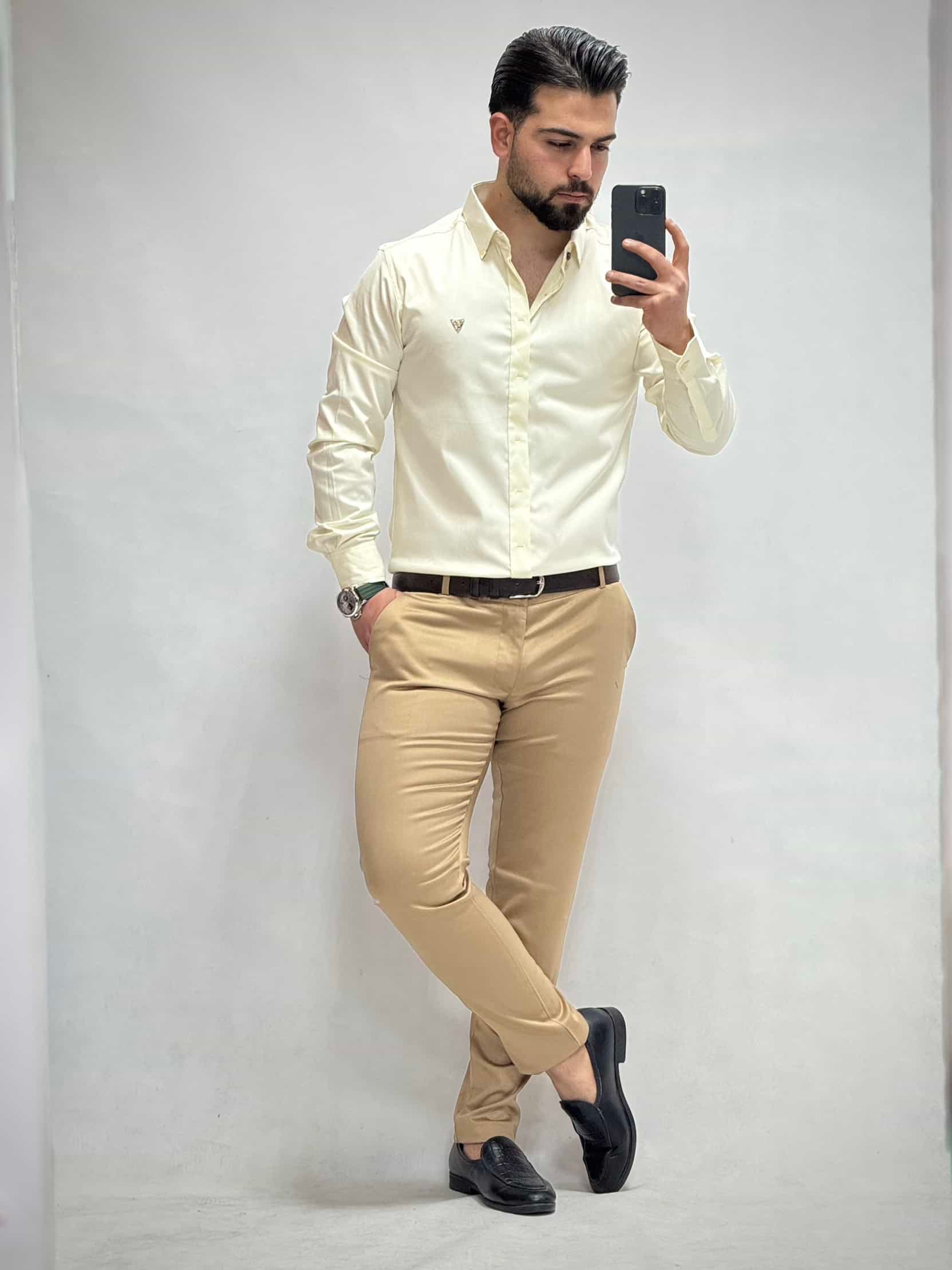 پیراهن کلاسیک ساتن ترک-0015 — تصویر ۴