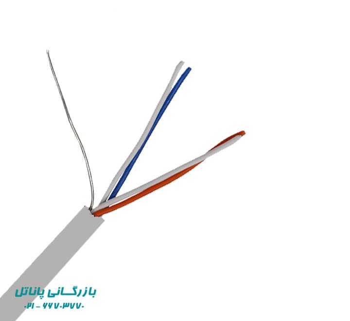 کابل 2 زوج 0/5 هوایی طوسی کرمان