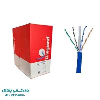 کابل شبکه لگراند CAT6UTP تست پیرمننت وارداتی PVC