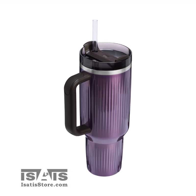 ماگ نی دار فلوتد تامبلر دسته دار 1.18 لیتری استنلی اورجینال STANLEY FLUTED Tumbler — تصویر ۱۰
