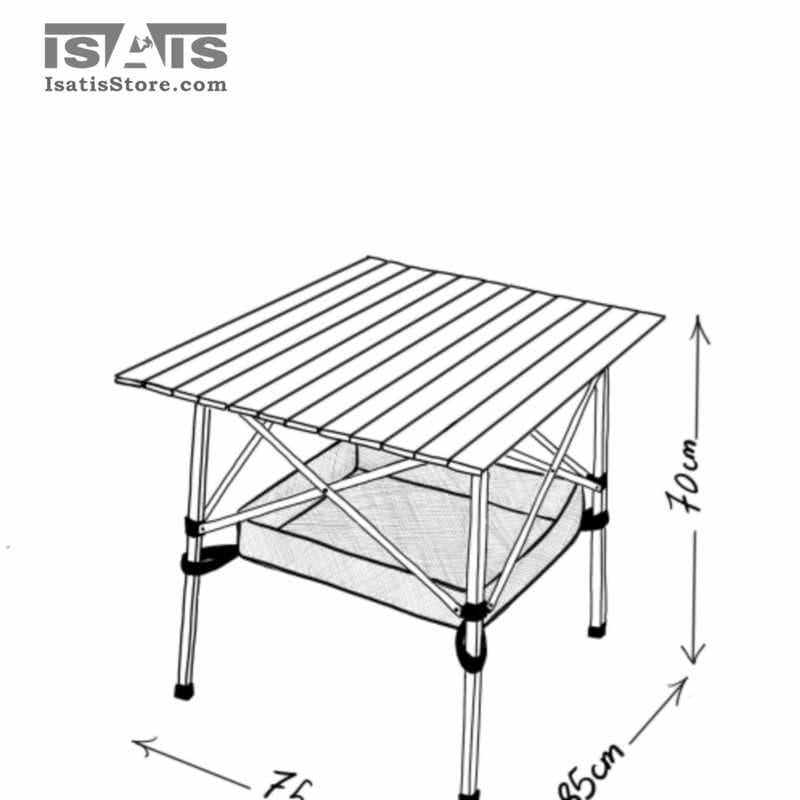 میز تاشو آلومینیومی سایز مدیوم کایوت COYOTE ALO TABLE — تصویر ۲