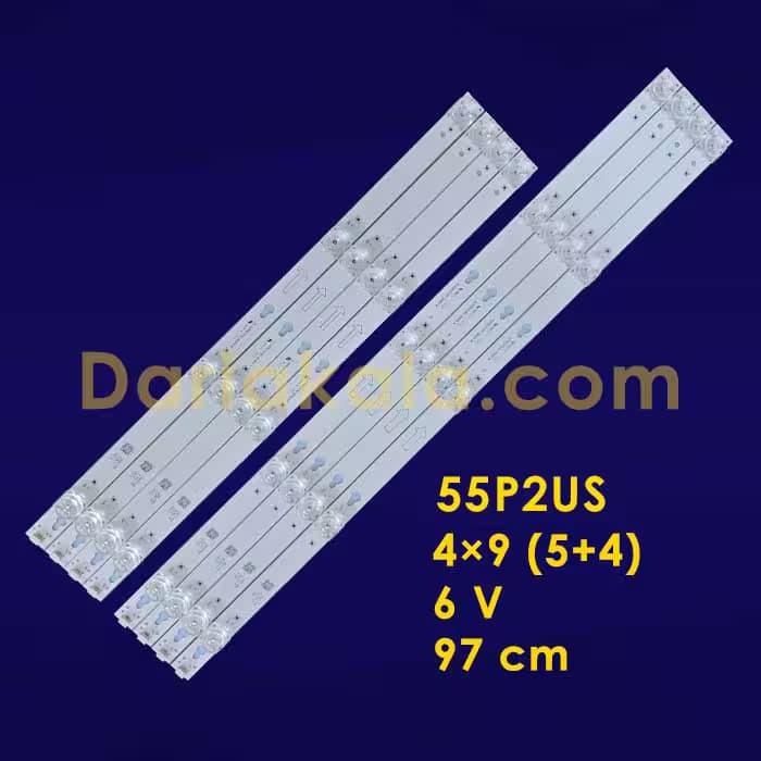 بک لایت 55 اینچ 55P2US تی سی ال - داریا کالا — تصویر ۳
