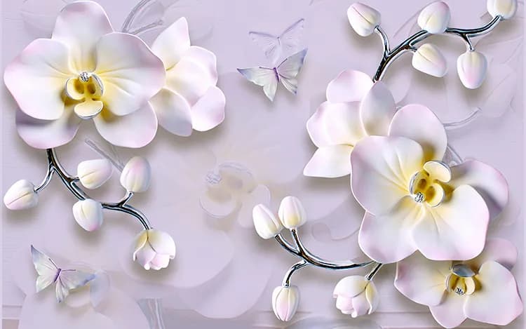 آسمان مجازی طرح گل ارکیده رنگی