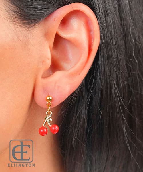 گوشواره استیل CHERRY کد 2164