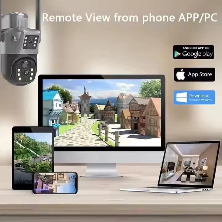 دوربین خورشیدی سیم‌کارتی زومدار V380 — تصویر ۵