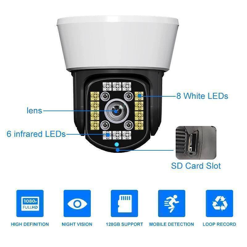 دوربین دام چرخشی سیمکارتی V380-D1 4G — تصویر ۷