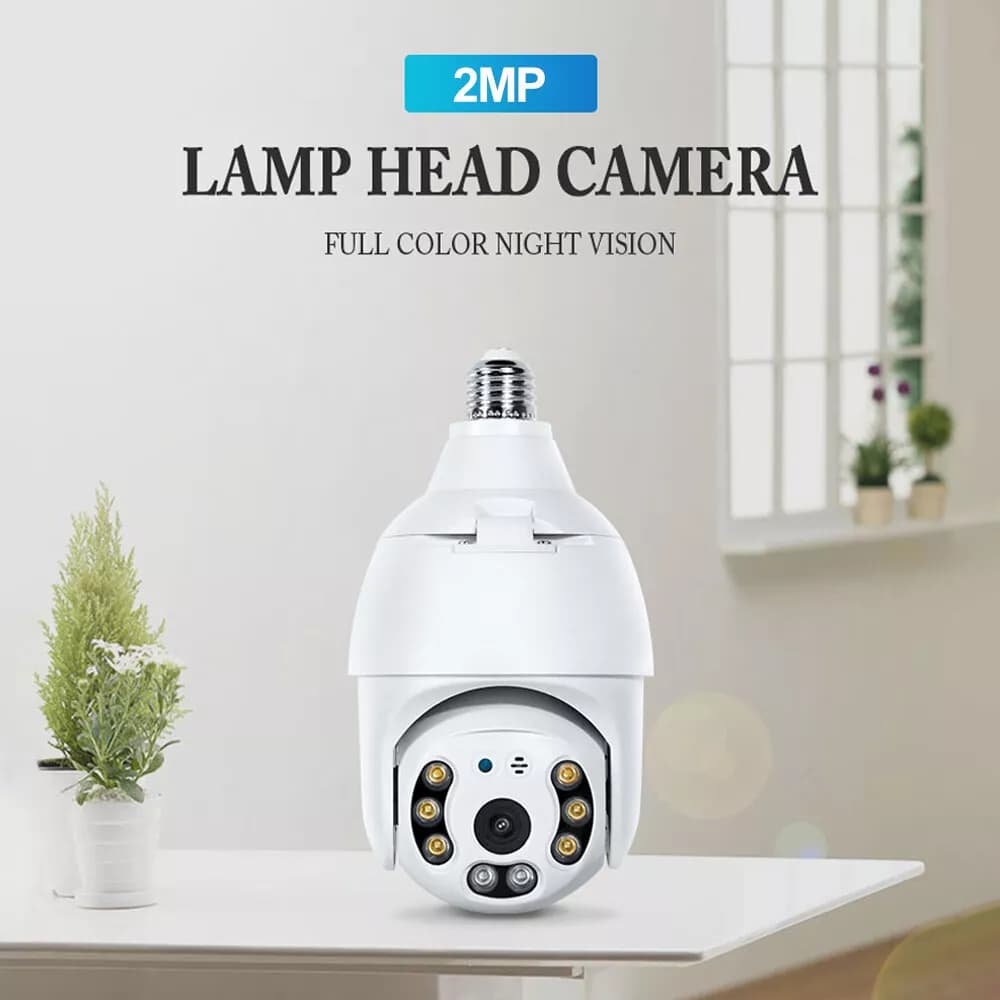دوربین لامپی چرخشی V380 سیمکارتی با یکسال گارانتی مدل E27-4G — تصویر ۱۰