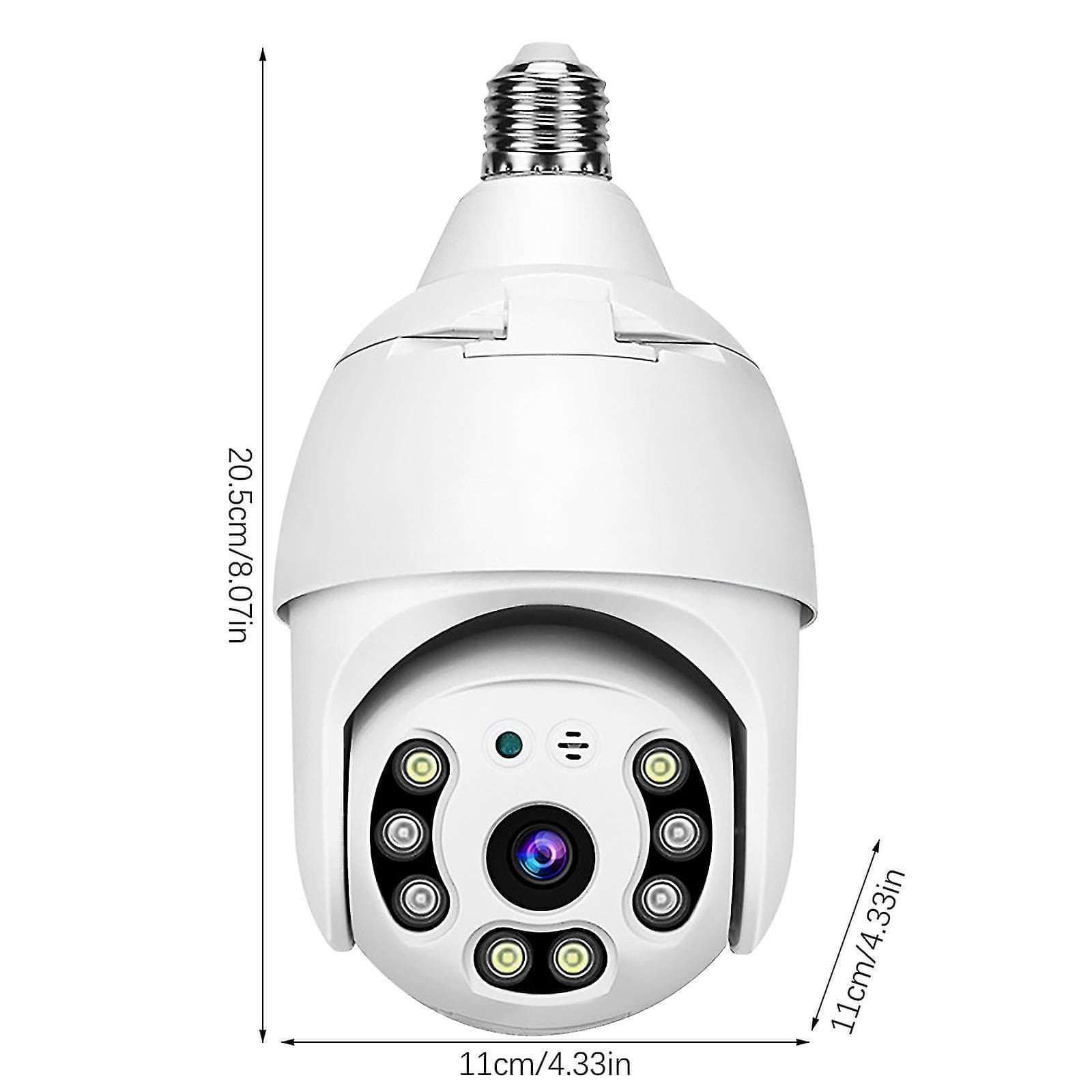 دوربین لامپی چرخشی V380 سیمکارتی با یکسال گارانتی مدل E27-4G — تصویر ۷