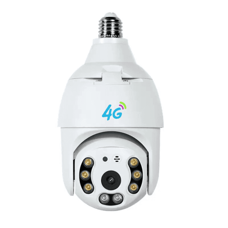 دوربین لامپی چرخشی V380 سیمکارتی با یکسال گارانتی مدل E27-4G — تصویر ۶