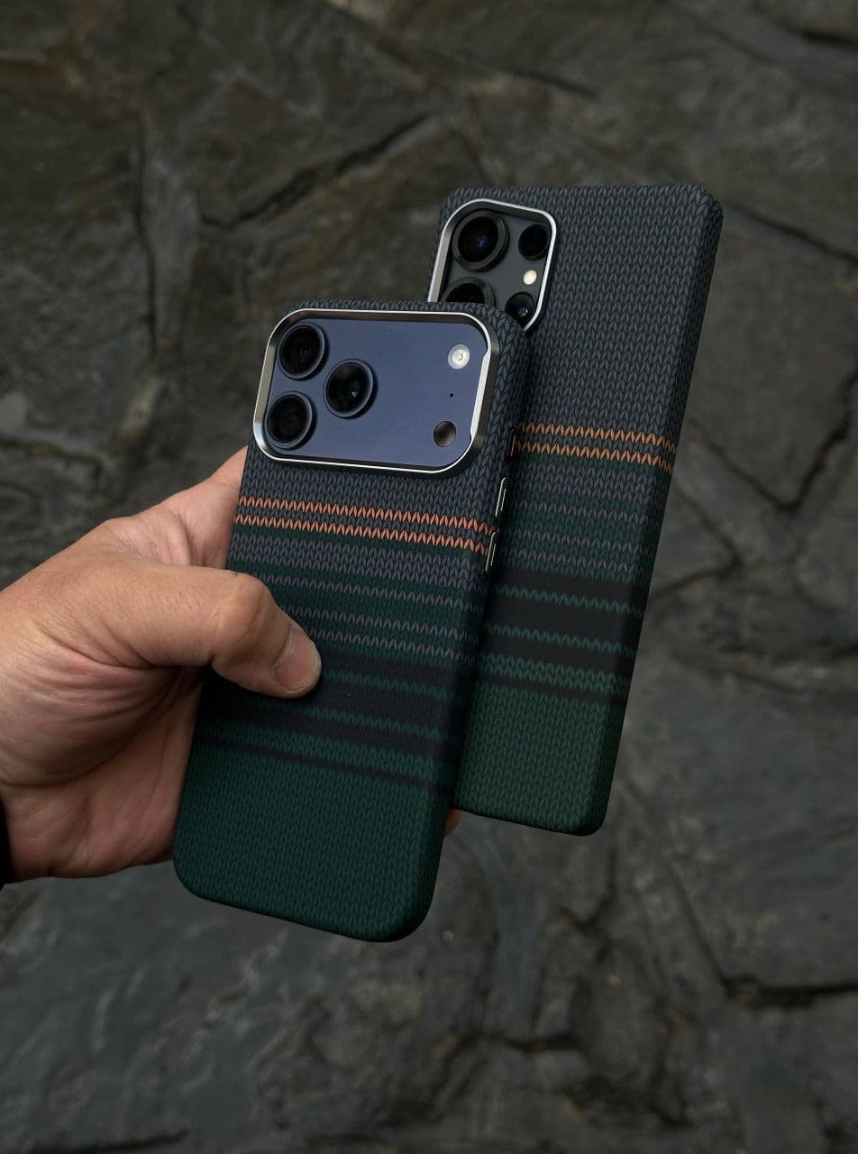قاب کربن بافت دارک گرین Dark Green — تصویر ۹