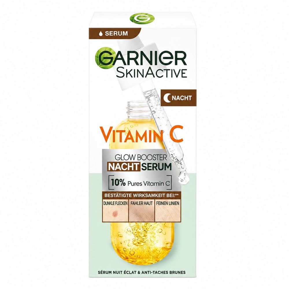 سرم شب ویتامین C گارنیر SkinActive مدل Glow Booster — تصویر ۲