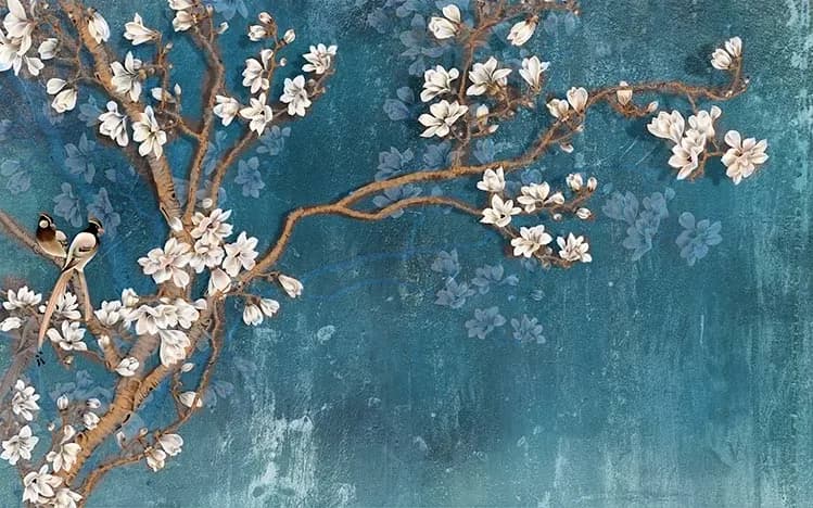 پوستر دیواری نقاشی آبی — تصویر ۲