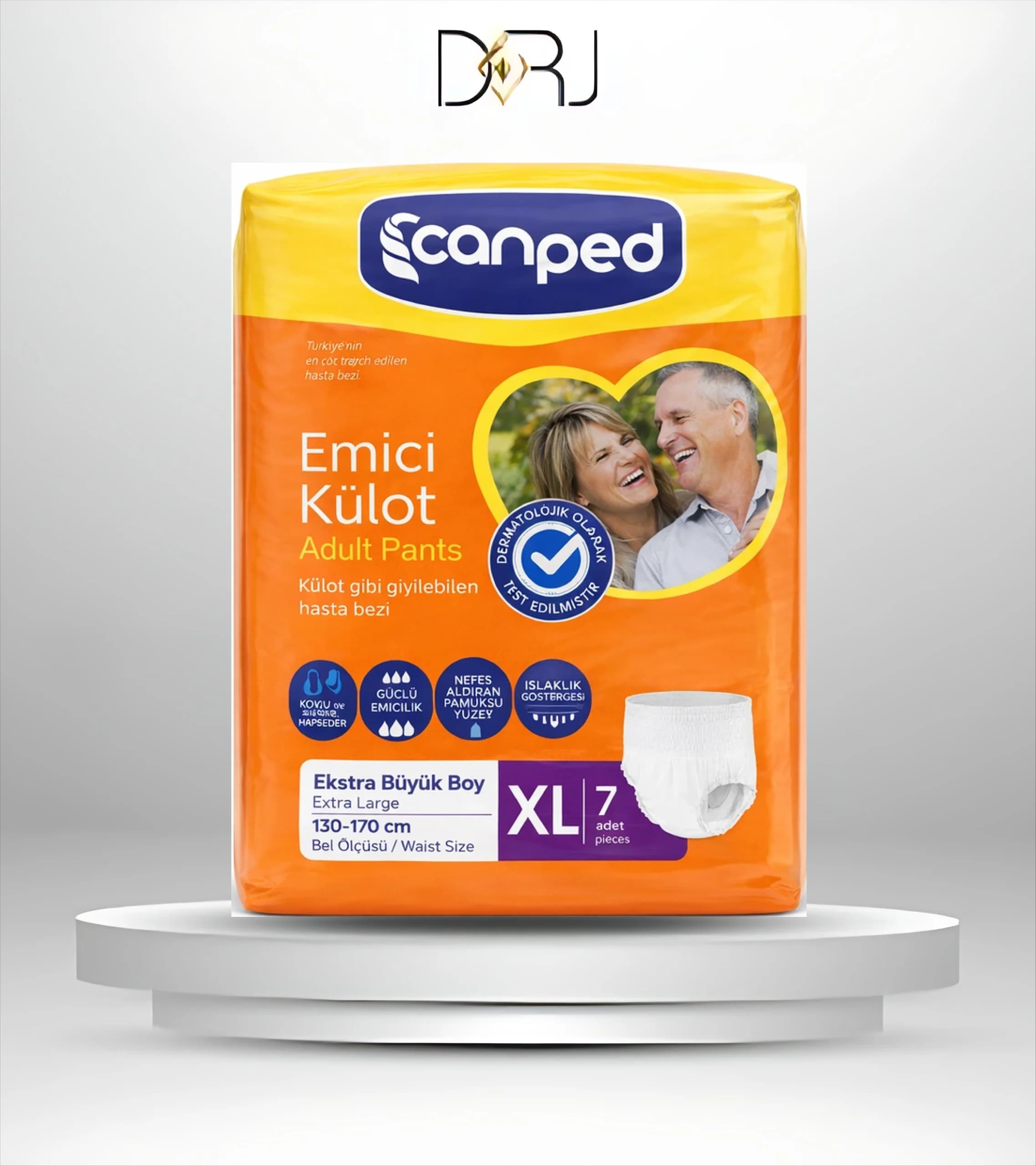 پوشینه شورتی بزرگسال جان پد XL (7 عددی)