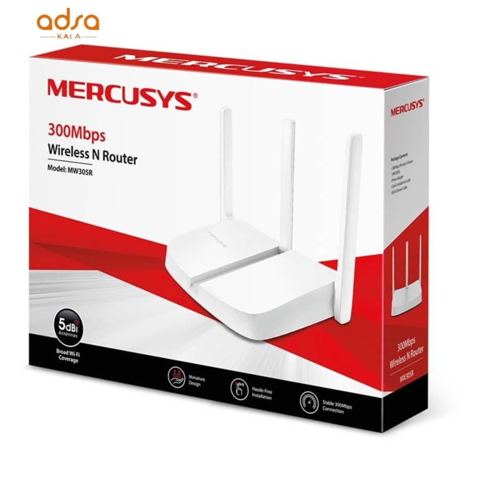 روتر بی سیم MERCUSYS مدل MW305 | با قدرت آنتن 5 dBi — تصویر ۲